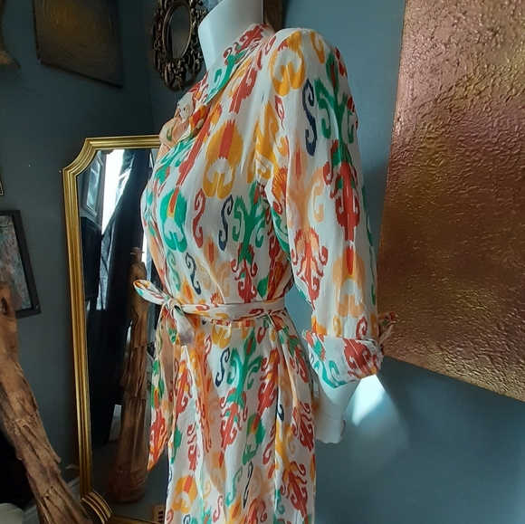 Zara 100% Cotton Midi Dress - Picture 8 of 15